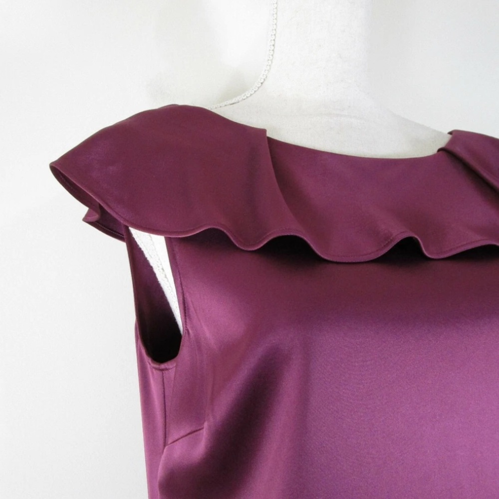 Elegant St. John Ruffle Collared Dress - Picture 5 of 5